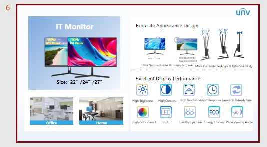 IT Desktop Monitor Design and Performance Features