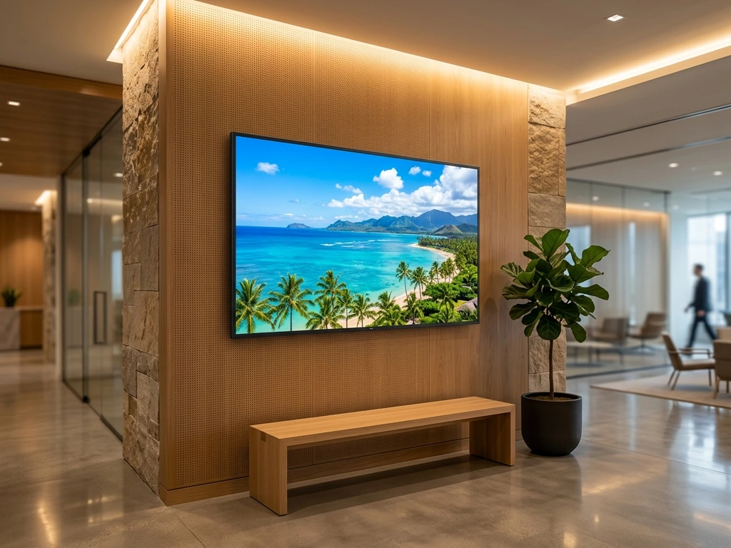 Wall-mounted indoor commercial digital signage
